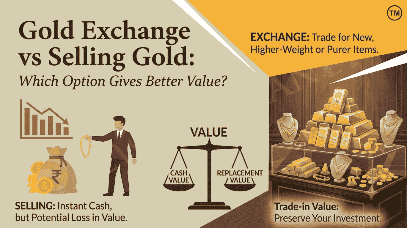 Gold Exchange vs Selling Gold: Which Option Gives Better Value?
